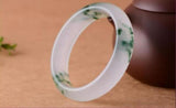 Green Jade Bangle Bracelet - Koraba