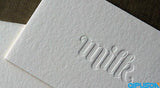 Thick Paper Indentation Business Card MP002
