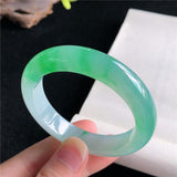 Zheru Natural Light Green Jade Bracelet Princess Jewelry for Women