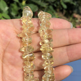 8-12mm Yellow Citrine Crystal Stone Chips Beads for DIY Jewelry Making