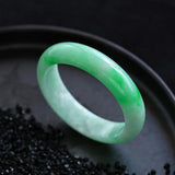 Zheru Jewelry Natural Burmese Jade Two-Color Bracelet Women's Jewelry