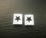 100pcs 8mm Flower Heart Cross Four Leaf Clover Star Slide Charm