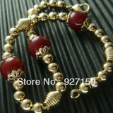 Red Stone Bracelet B85 - Vacuum Plated