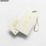 PK015 shape tag hang tag printing foil hang tag kids labels clothes printed
