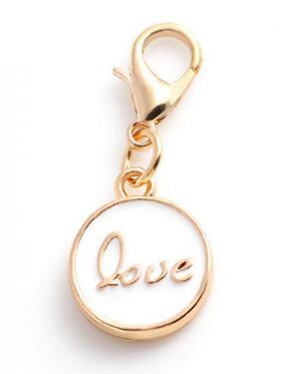 20PCS Love Letter Floating Pendant Charms With Lobster Clasp For Magnetic Locket