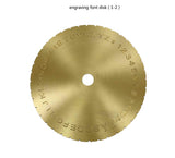 Arabic Letter Dial Font Disc Modern Block Engraving Machine 12.7cm