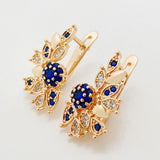 High Gorgeous 585 Rose Micro Wax Inlay Drop Earrings