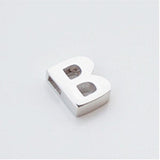 S925 Sterling Silver Alphabet Pendant DIY Necklace