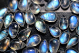 Rainbow Moonstone Loose Beads 8-10mm for DIY Jewelry Making