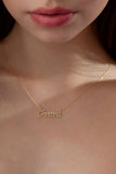 Personalized Diamond Name Necklace,Custom Birthday Gift for Women
