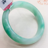Zheru Natural Light Green Jadeite Bracelet Female Gift A Class A Certificate