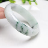Zheru Jewelry Natural Myanmar Jadeite Flower Bracelet 54-64mm