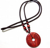 Mixed Natural Stone Quartz Crystal Donut Charm Pendant