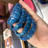 Natural Apatite Stone Beads Bracelet Gemstone Bangle Charming Jewelry