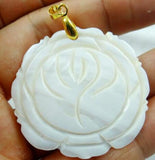 Natural Quartz Crystal Freshwater Leaves Shell Pendant DIY Jewel