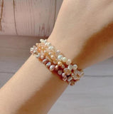 Natural Baroque Pearl Bracelet Small Flower Freshwater Pearl Jewelry Gift