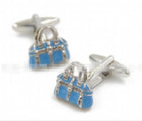 4pairs/lot Bag Cufflinks 3D Enamel Cuff Links Men Jewelry Gift