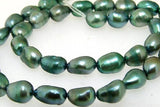 7mm Green Freshwater Pearl Loose Beads Full Strand DIY Necklace Material