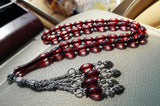 Resin Amber Prayer Beads Rosary Tesbih Muslim Islamic Tasbih