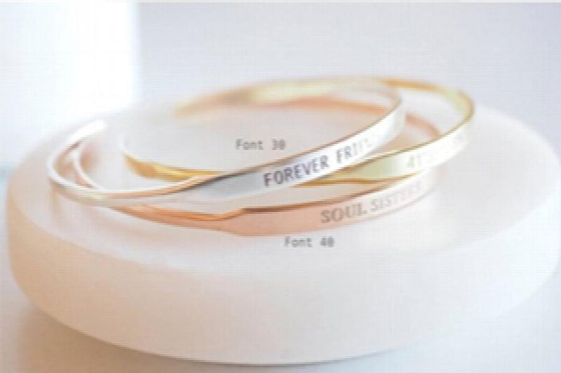 Customize Name Bangle Stainless Steel Jewelry Wedding Bijoux