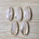 85pcs Acrylic Oval Beads 45X22mm Marble Effect