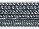 Gray Shell Pearl Loose Beads Smooth Round Shape 4/6/8/10mm