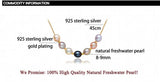Freshwater Multicolour Pearl Necklace Pendant 925 Sterling Silver Jewelry