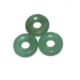 5pcs Natural Stone Donut Charm Pendant Beads Jewelry Making DIY 18mm