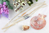 40PCS Mixed Glass Braided Raffia Wish Bracelets in Assorted Colors