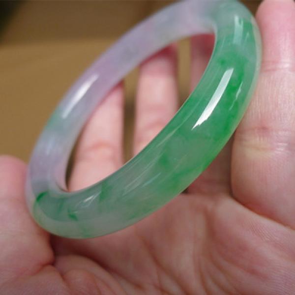 Burmese Jadeite Light Green Bracelet 54-64mm Princess Jewelry