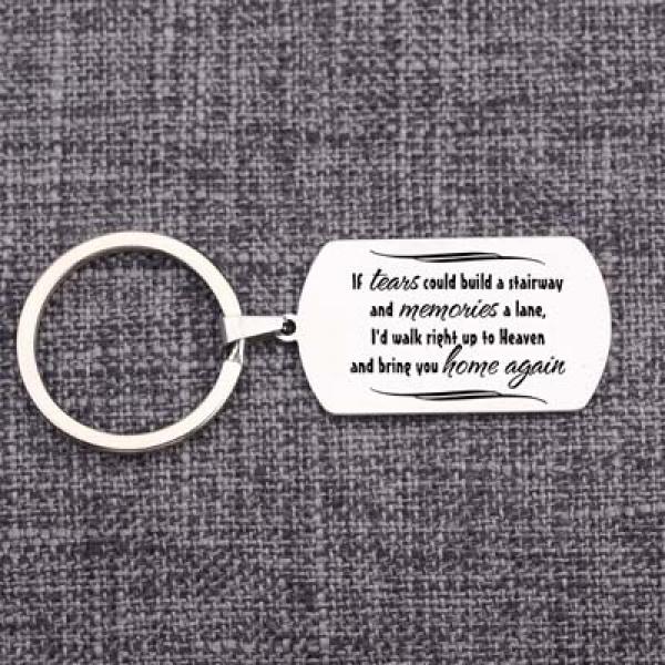 Engraved Stainless Steel Memory Keychain