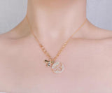 High Bee Necklace Pendant Micro-set Gift