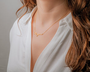 Dainty Personalized Name Necklace, Stainless Steel Necklace