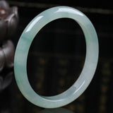 Zheru Burmese Jade 54-64mm Light Two-Tone Bracelet Princess Jewelry