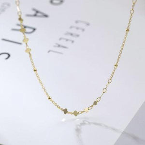 925 Silver Choker Necklace Peach Heart Sequins Fine Jewelry