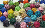 10mm 100pcs/lot Mixed Pave CZ Disco Ball Beads crystal Bead Bracelet