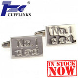 No.1 Dad Cufflink Cuff Link 2 Pairs Set