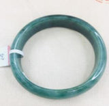 Natural Jadeite Bracelet Dark Green 56mm Oval Female Jade Bracelet