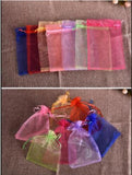 100pcs Organza Gift Bags Jewelry Packaging Drawstring Pouches