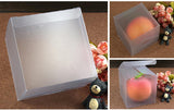 50pcs 9*9*9cm Frosted PVC Box Clear Gift Boxes for Jewellery/Candy/Food