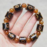 18x15mm Tibet Agate Chakra Bracelet Bead