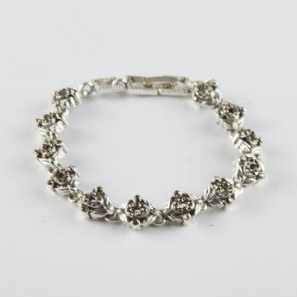 Elegant Silver Charm Bracelet for Women