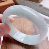 Zheru Natural Burmese Jadeite 54-64mm Light Bracelet Princess Jewelry