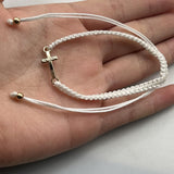 Simple Cross Hand Charms Bracelet Set for Couples Women