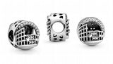 925 Sterling Silver Crown O Bag Paw Charm for Bracelet DIY