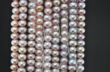6mm Lavender Rondelle Freshwater Pearl Loose Beads DIY Making