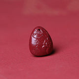 5A Cinnabar Flower Safety Necklace Pendant DIY Jewelry Material