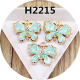 50PCS 20*18MM Butterfly Enamel DIY Charms for Jewelry Making