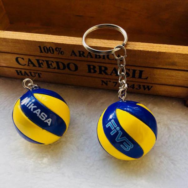 Mini Volleyball Keychain Sport Key Chain Car Bag Ball Volleyball Key Ring Holder