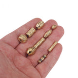 2pcs Stainless Steel 18K Tube Spacer Beads DIY Jewelry Findings